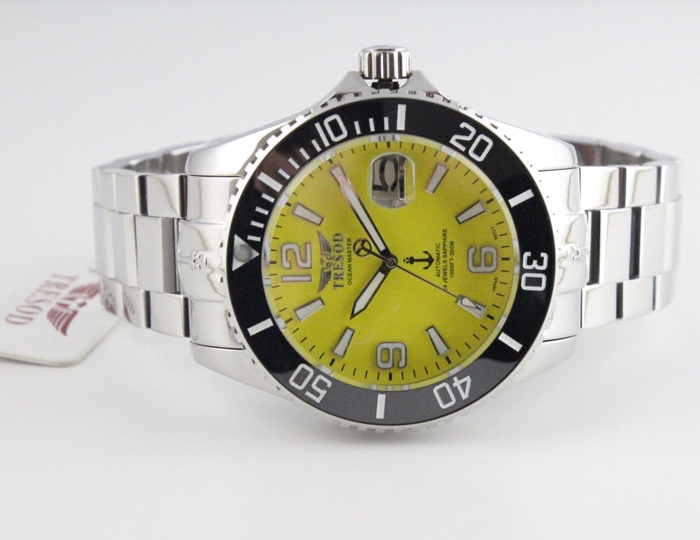 Tresod Men's 300M Ocean Master Sapphire Crystal Ceramic Bezel 24J Automatic Watch-OM-0102