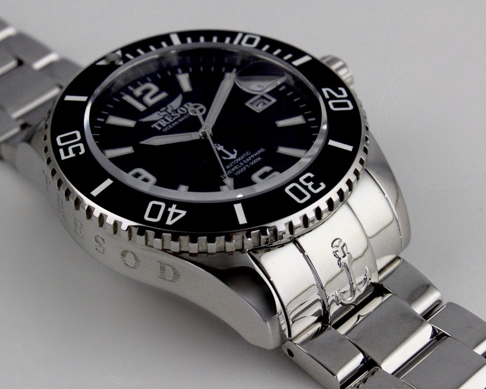 Tresod Men's 300M Ocean Master Sapphire Crystal Ceramic Bezel 24J Automatic Watch-OM-0103