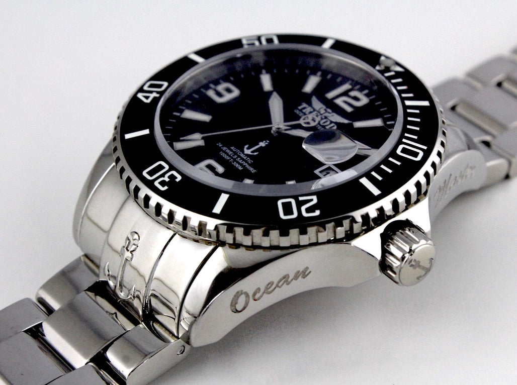 Tresod Men's 300M Ocean Master Sapphire Crystal Ceramic Bezel 24J Automatic Watch-OM-0103
