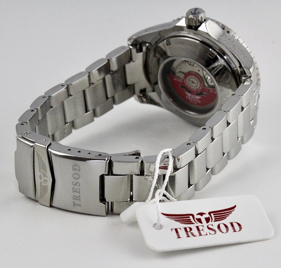 Tresod Men's 300M Ocean Master Sapphire Crystal Ceramic Bezel 24J Automatic Watch-OM-0103