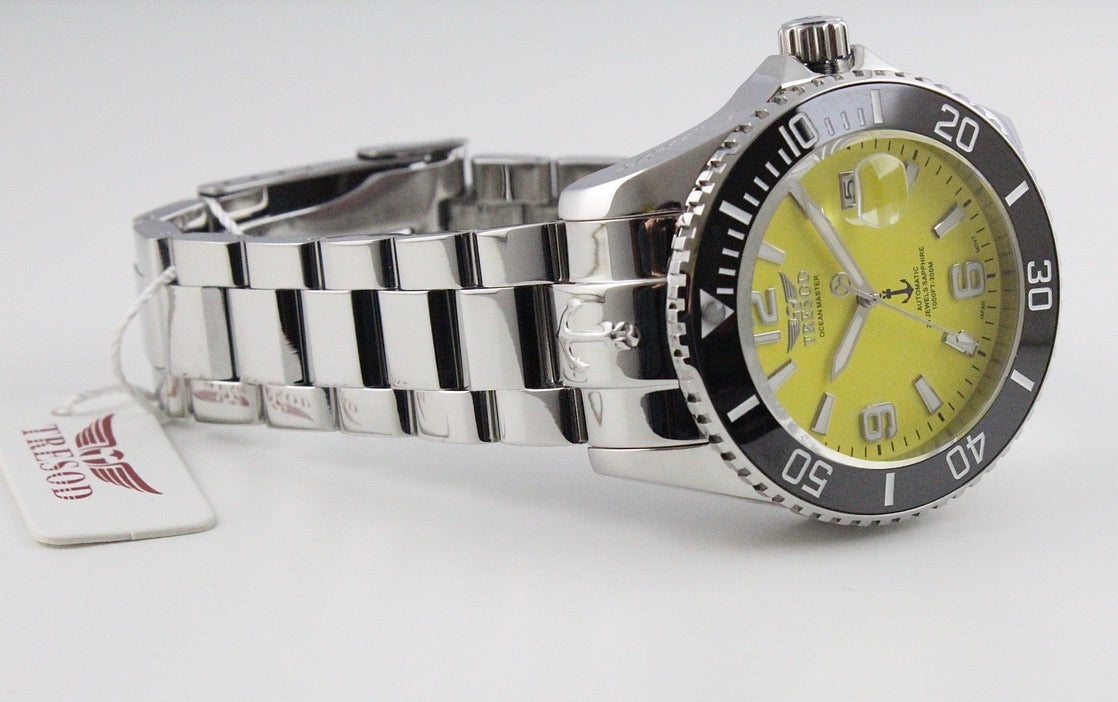 Tresod Men's 300M Ocean Master Sapphire Crystal Ceramic Bezel 24J Automatic Watch-OM-0102