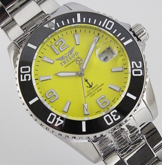 Tresod Men's 300M Ocean Master Sapphire Crystal Ceramic Bezel 24J Automatic Watch-OM-0102