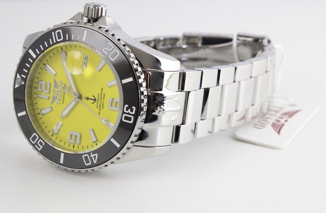 Tresod Men's 300M Ocean Master Sapphire Crystal Ceramic Bezel 24J Automatic Watch-OM-0102