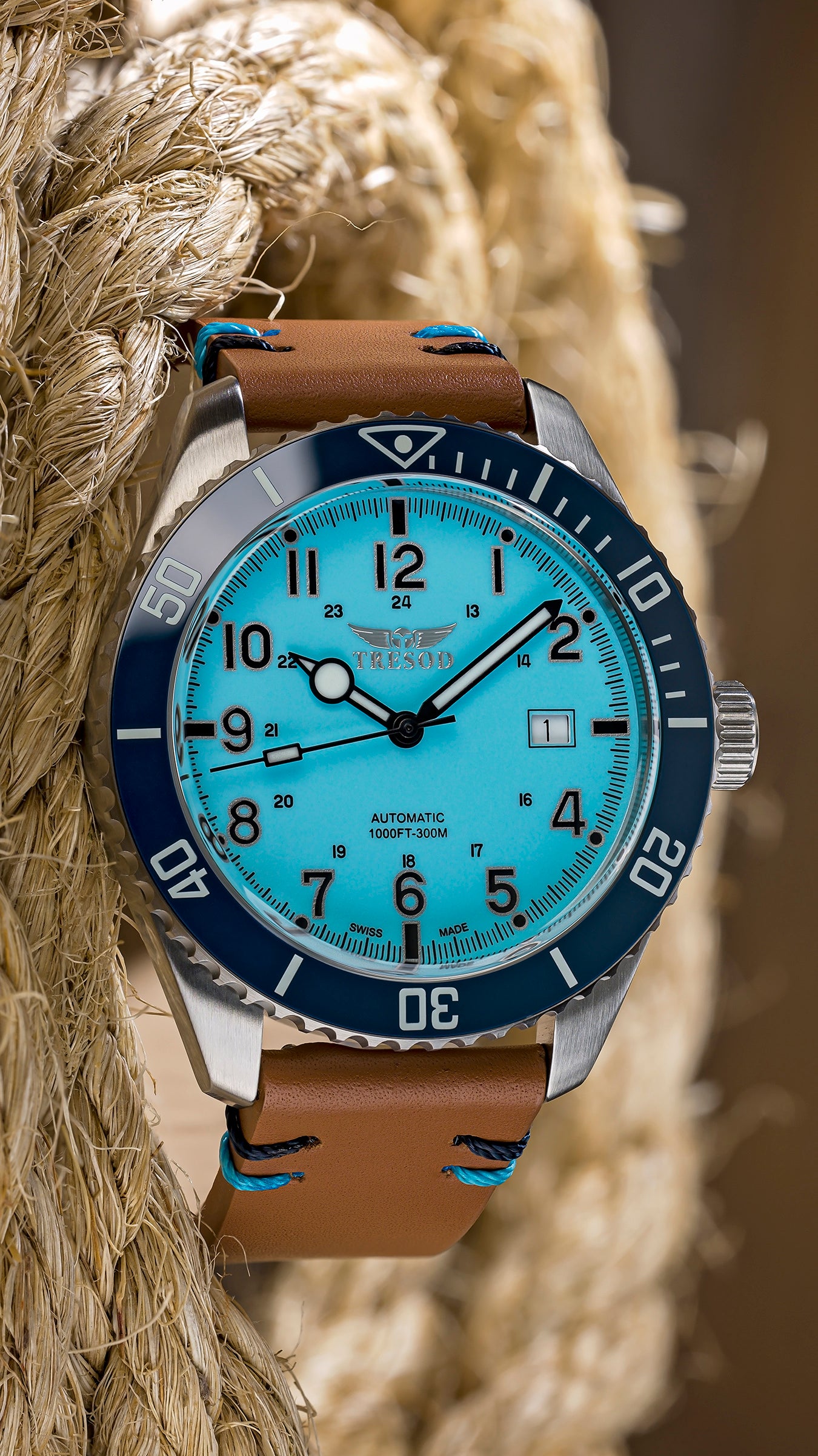 Swiss made watch Men Watches blue