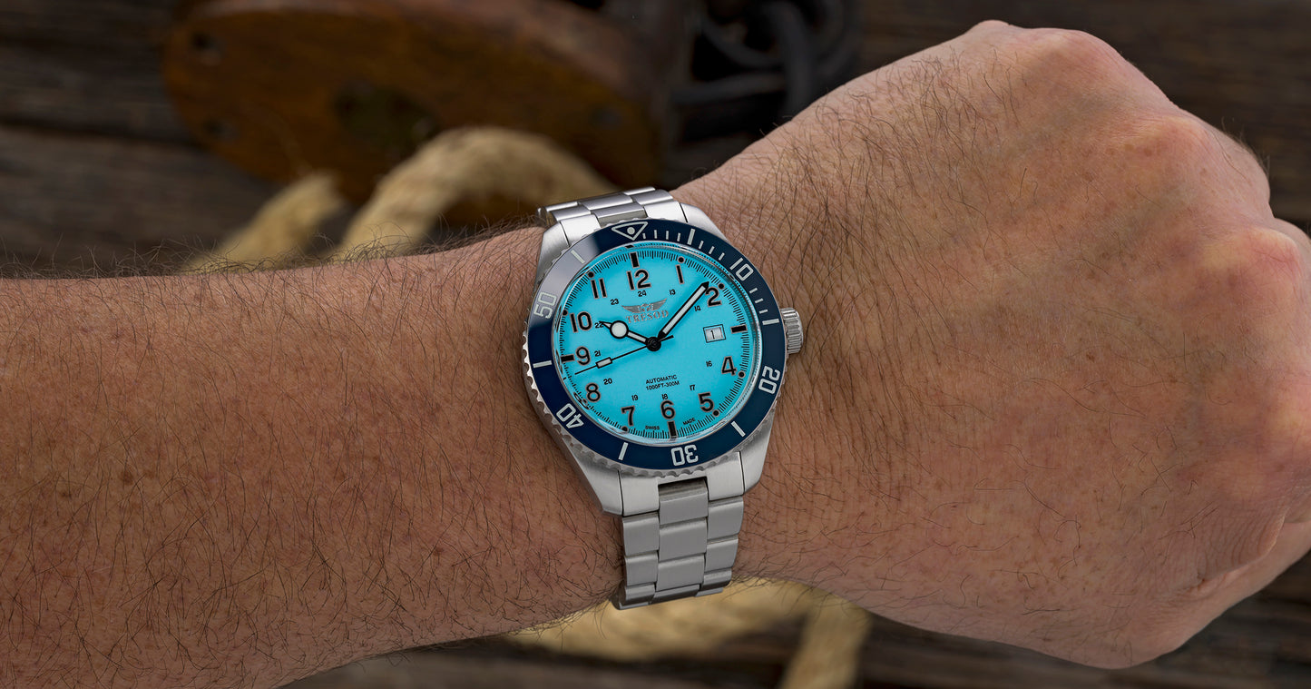 Swiss made watch Men Watches blue