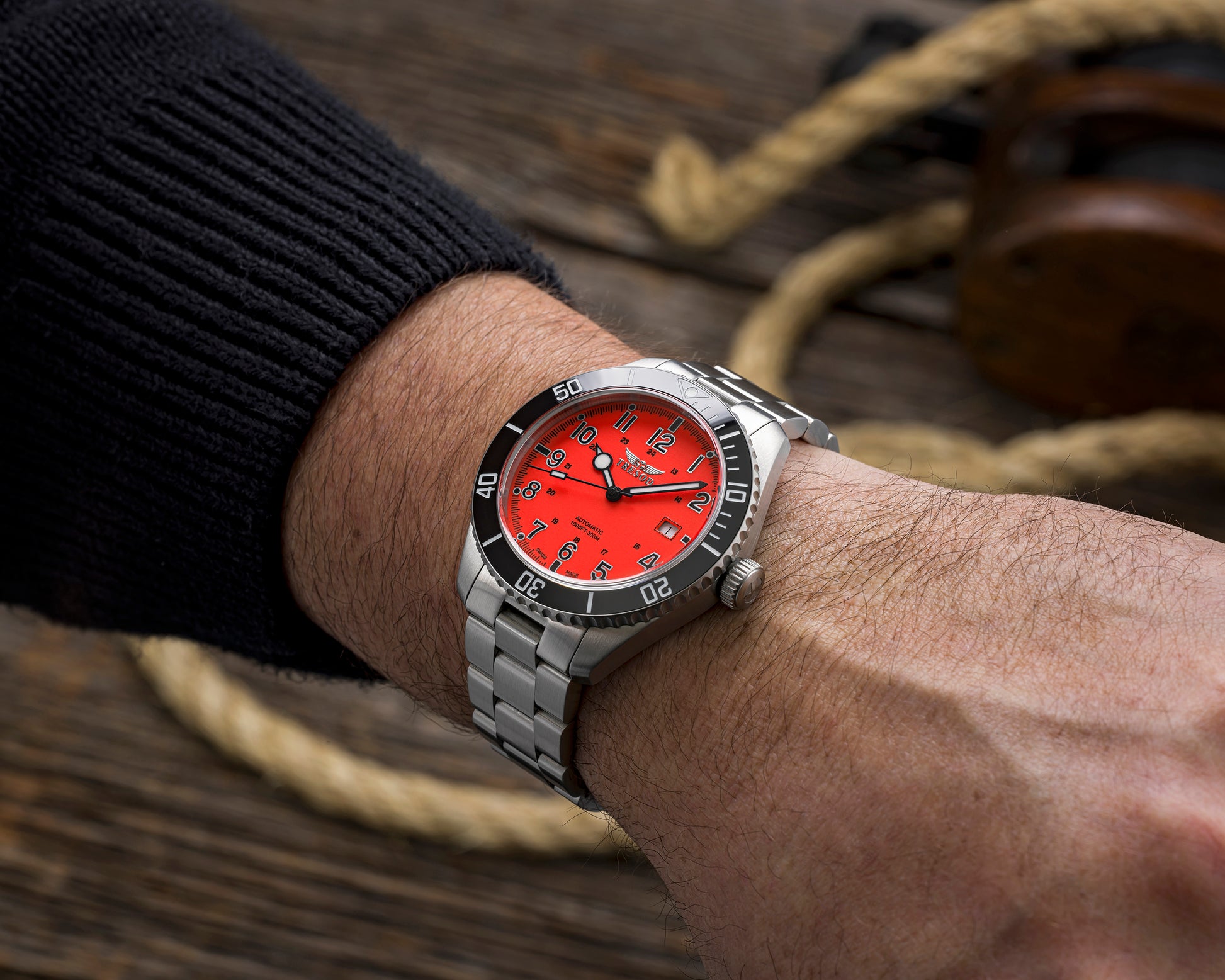 Tresod 42mm Ocean Master Swiss Made Watch SW200 Automatic Men's Watch